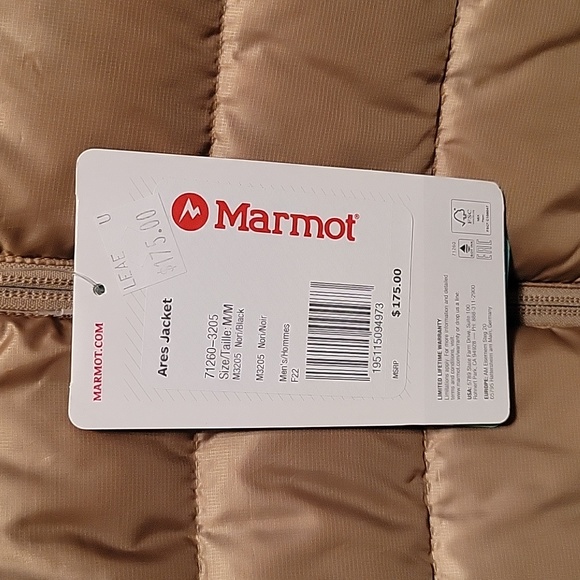 Marmot Ares Jacket Medium NWT! Black, Brown and Tan! - Picture 5 of 12